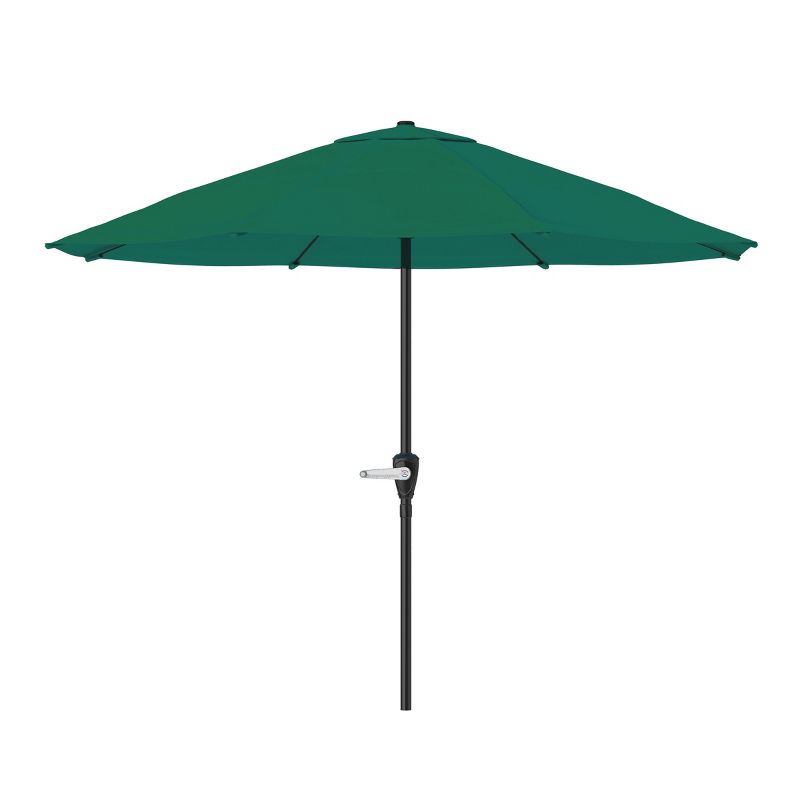 9' x 5' Rectangular Double Top Patio Outdoor Market Umbrella Emerald Green - Crestlive Products