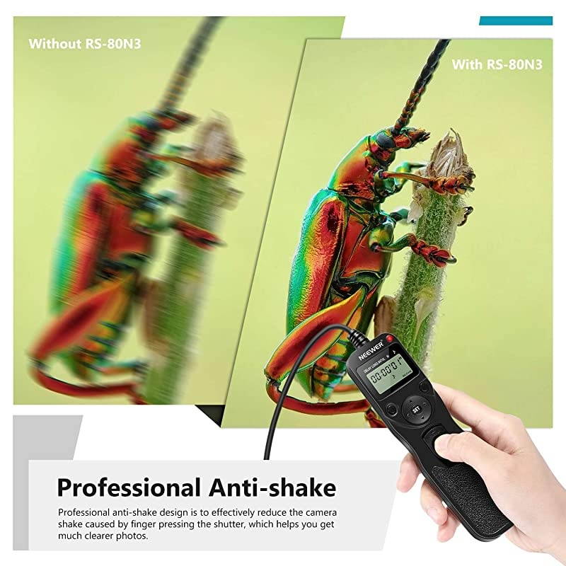 Timer Remote for Canon 50D, 40D, 30D, 20D, 10D, 5D,1Ds Mark III, 1D Mark III, 1D Mark II N, 1Ds Mark II,1D, 1V, EOS 3, D2000