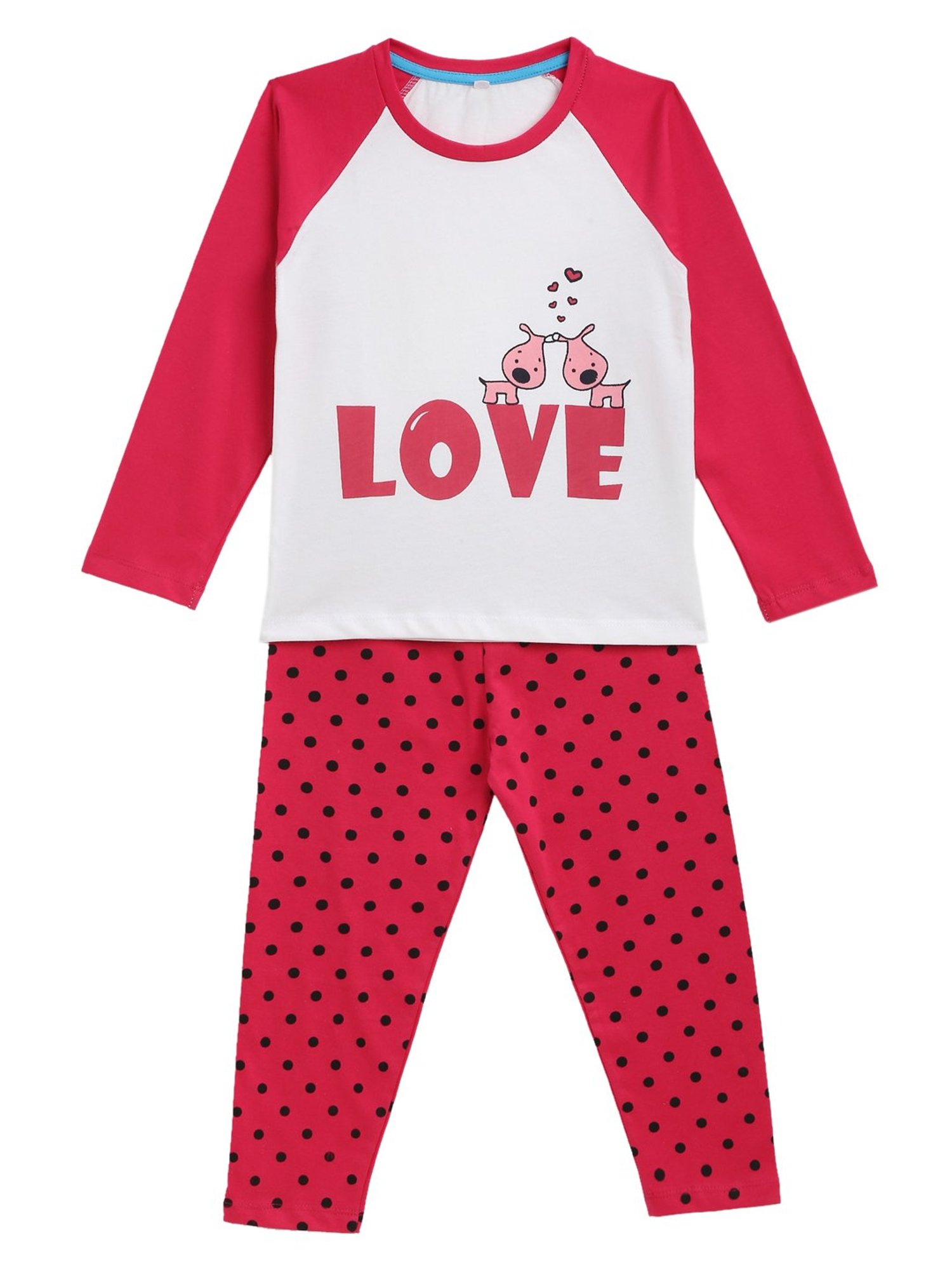 Kids Craft Multicolor Printed T-Shirt with Pyjamas