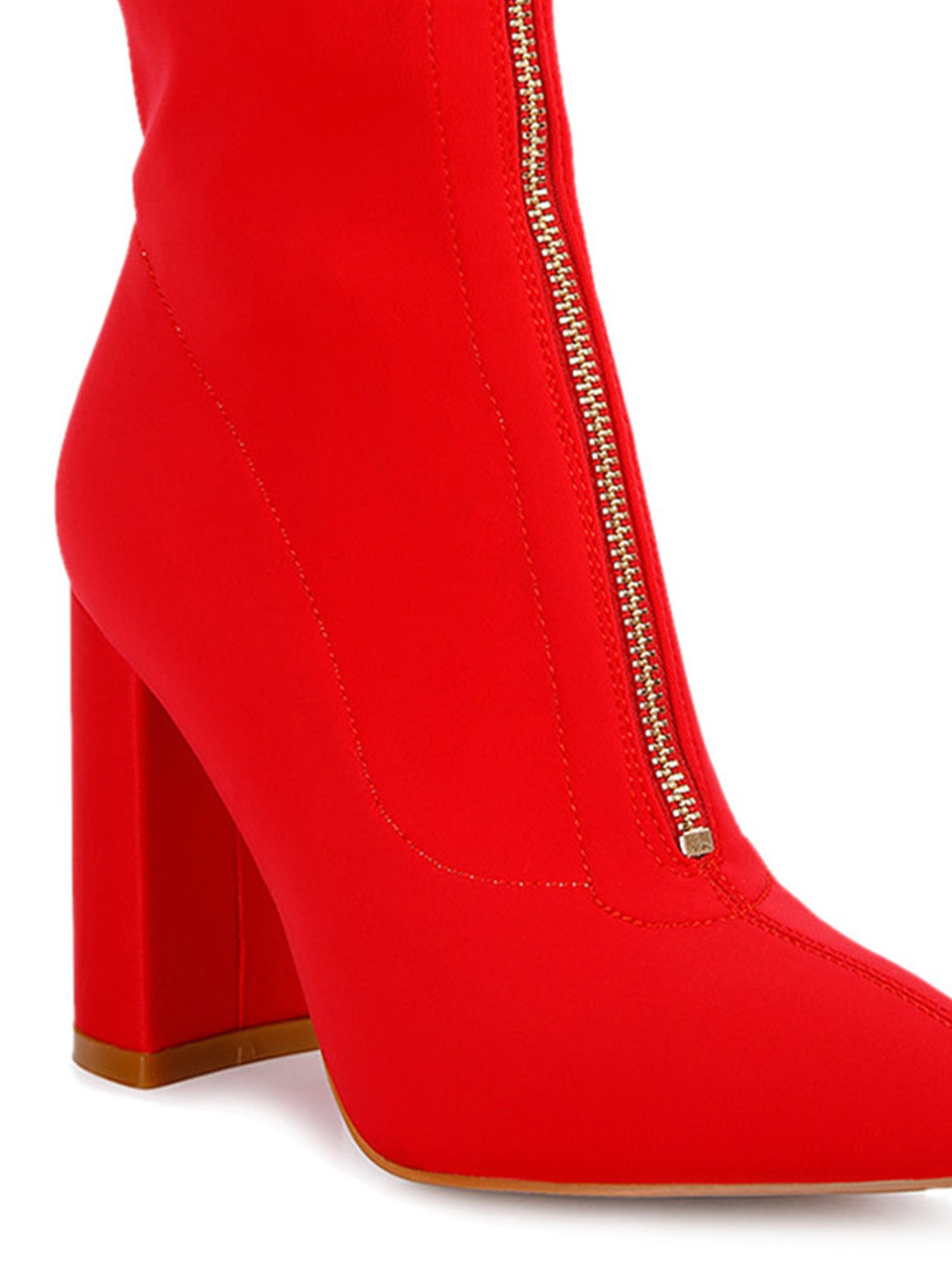 London Rag Women's Red Casual Booties