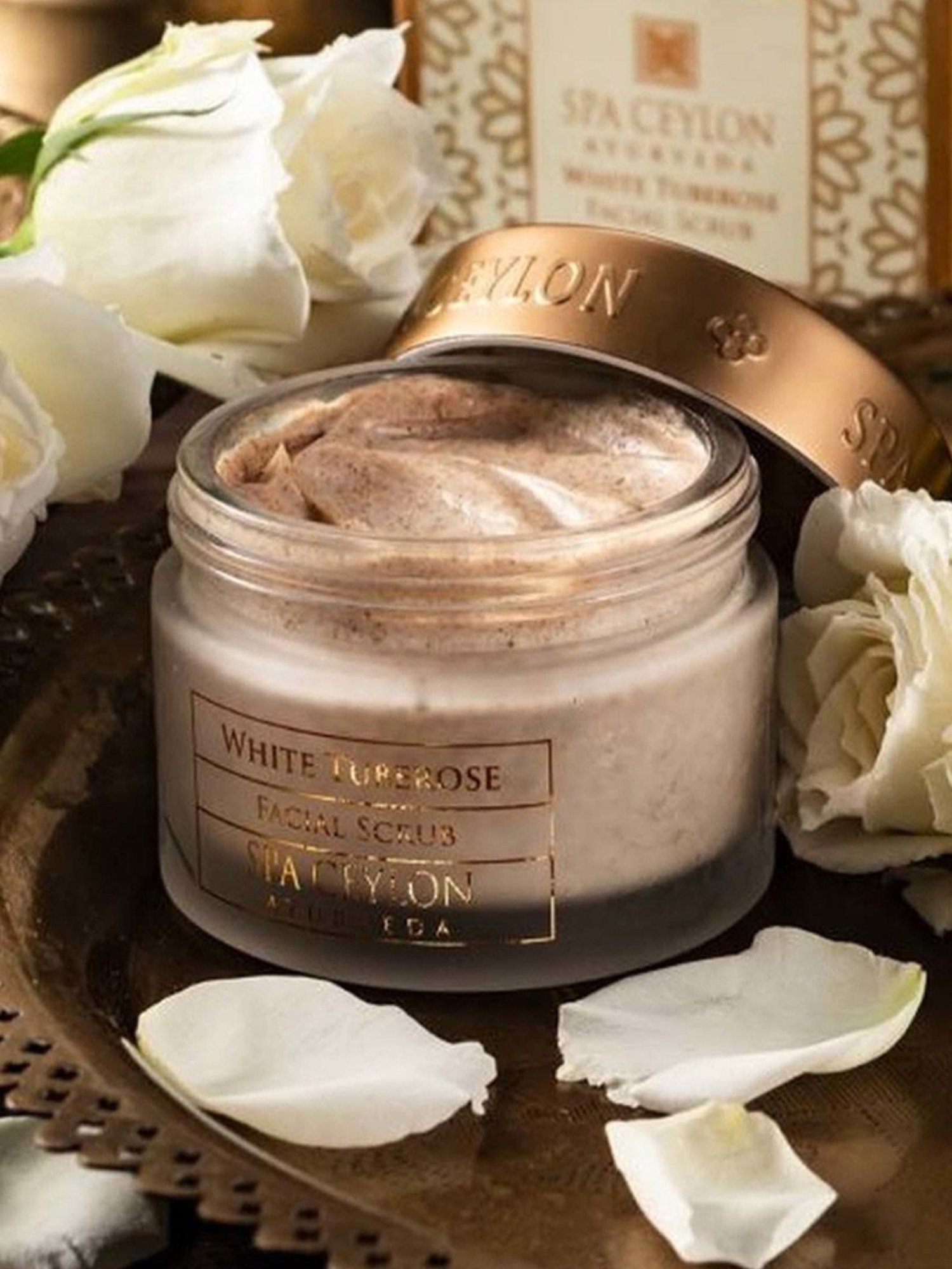 Spa Ceylon Ayurveda Wellness White Tuberose Facial Scrub 90 gm