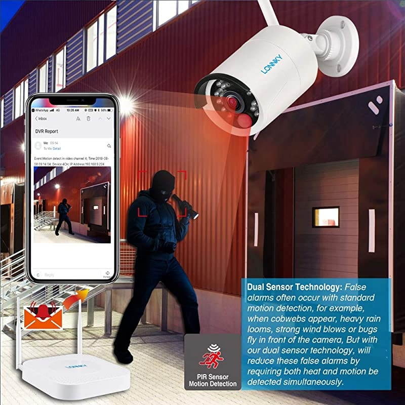 Audio Recording?  1080P Full HD Outdoor Security Camera System Wireless,8CH NVR Kit with 1TB HDD and 6PCS 2.0MP Outdoor Indoor Bullet IP Cameras with PIR Sensor,Auto-Pair,Plug and Play