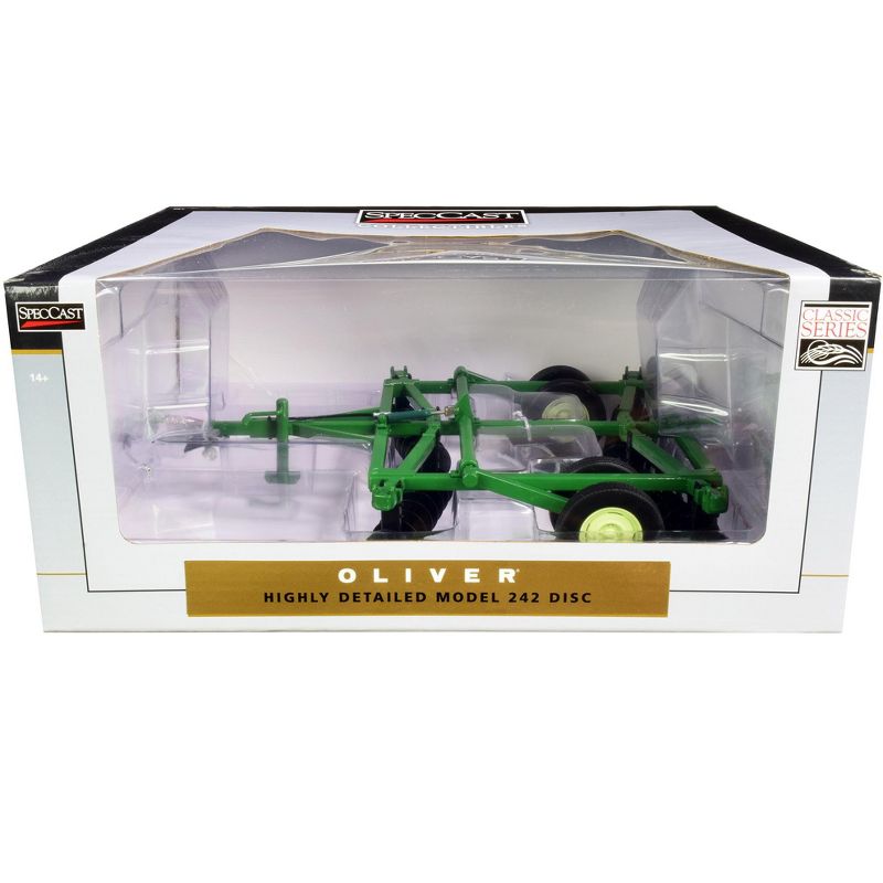 Oliver 242 10 Foot Disc Harrow Green "Classic Series" 1/16 Diecast Model by SpecCast
