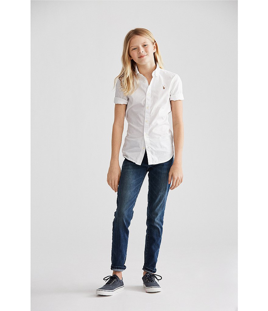 Polo Ralph Lauren Big Girls 7-16 Oxford Button-Down Shirt