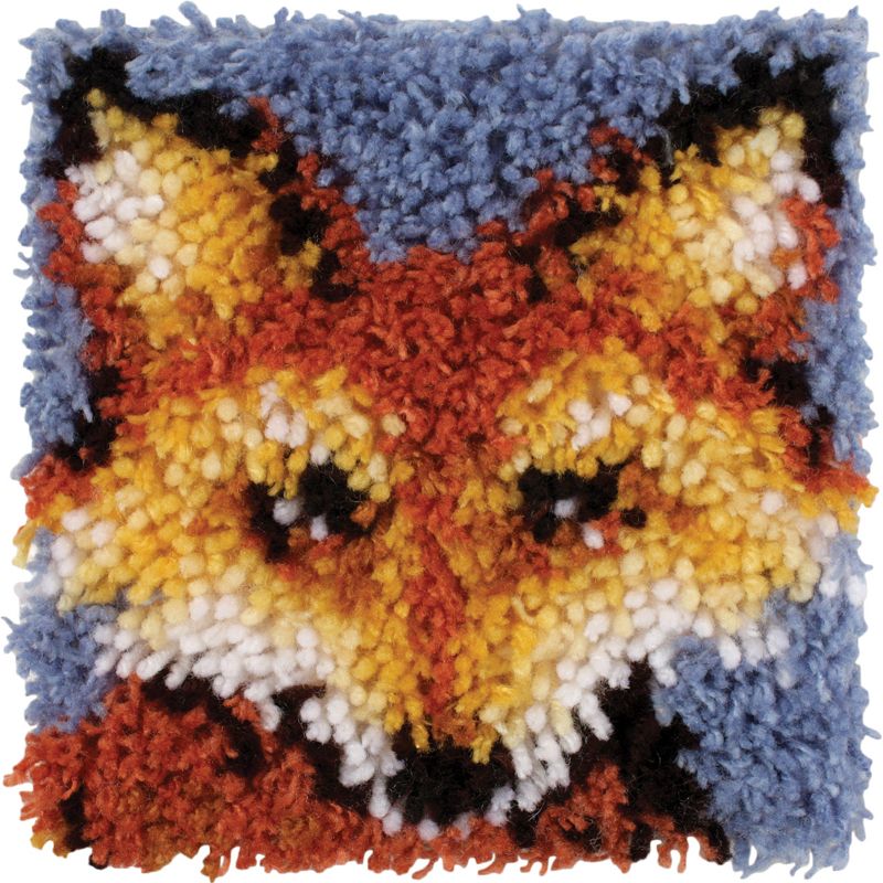 Wonderart Latch Hook Kit 8"X8"-Mr. Fox