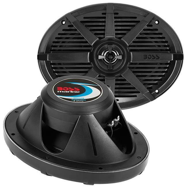 Boss Audio MR692B 6 x 9 in. 350W 2-Way Coaxial Marine Speaker, Black