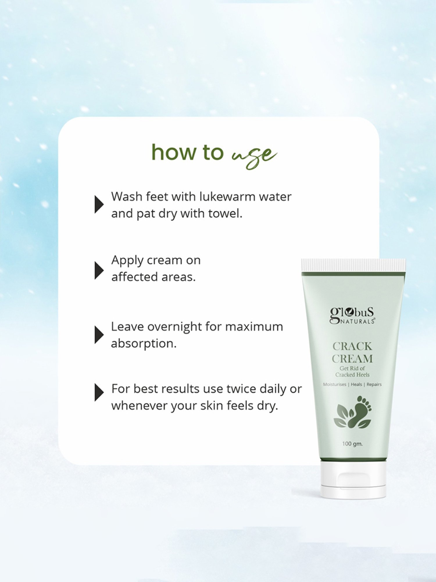 Globus Naturals Crack Cream - Pack of 3