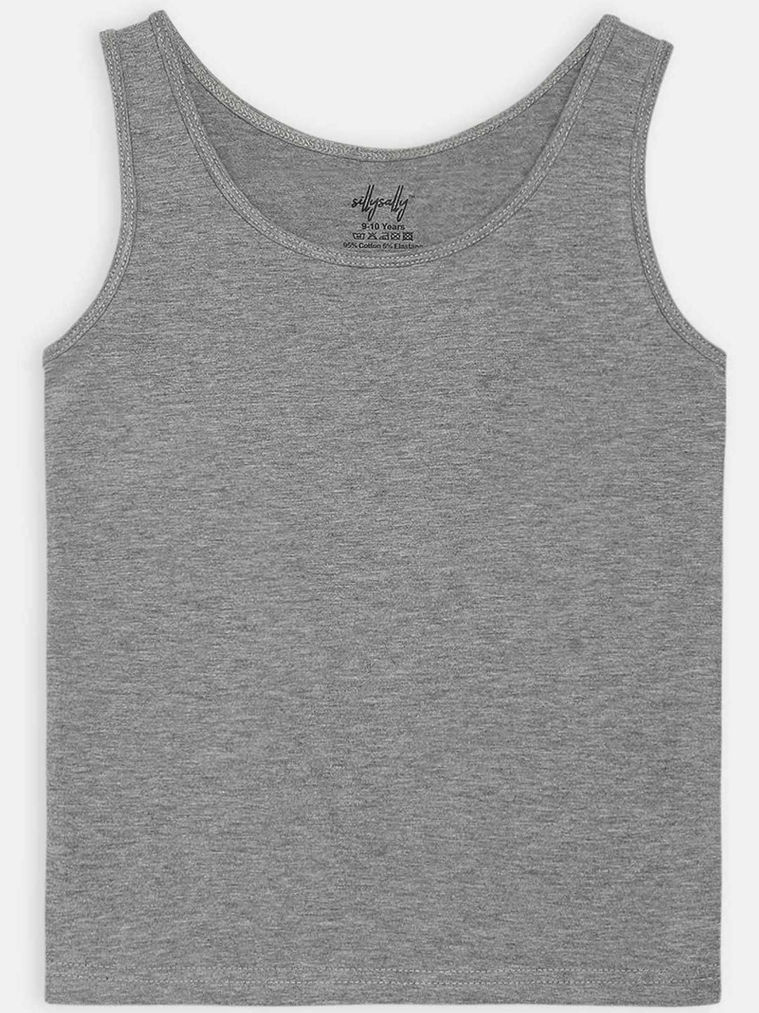 Sillysally Kids Grey Regular Fit Vest