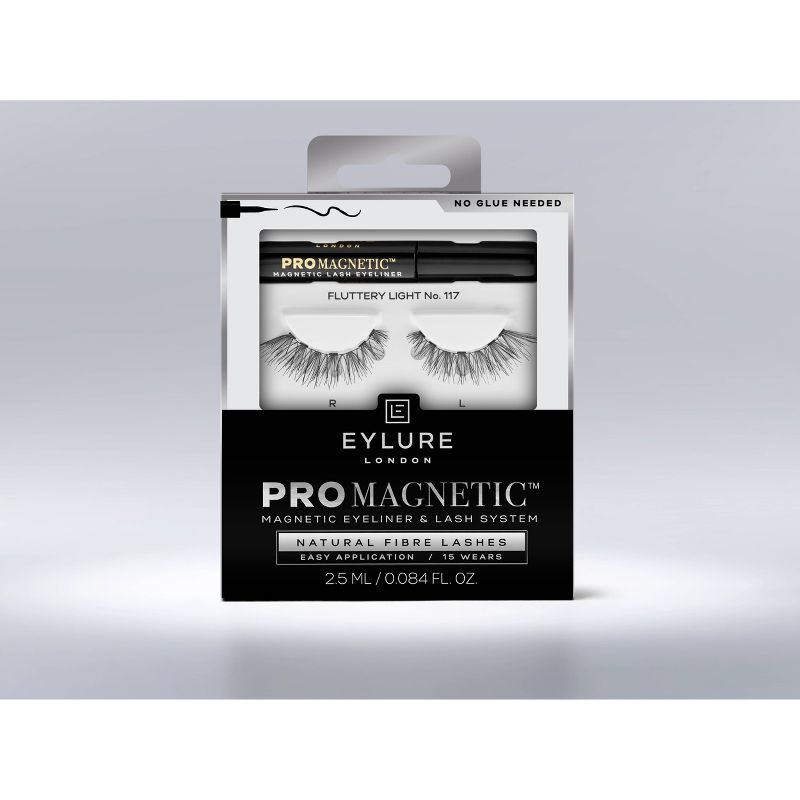 Eylure ProMagnetic Natural Fiber False Eyelashes - No.117 - Black - 1pr