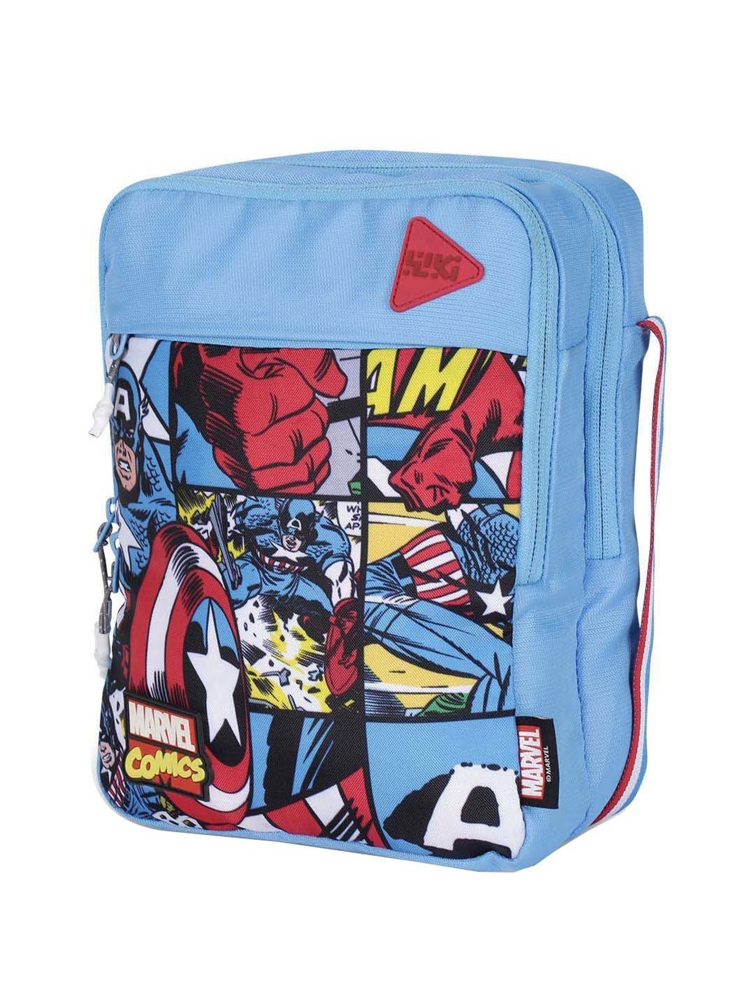 Wiki Budd Marve Blue Printed Medium Cross Body Bag