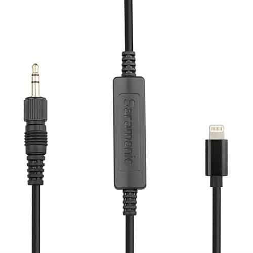 Saramonic LC-C35 Locking 1/8in (3.5mm) to Apple Lightning Output Cable (iPhone and iPad)