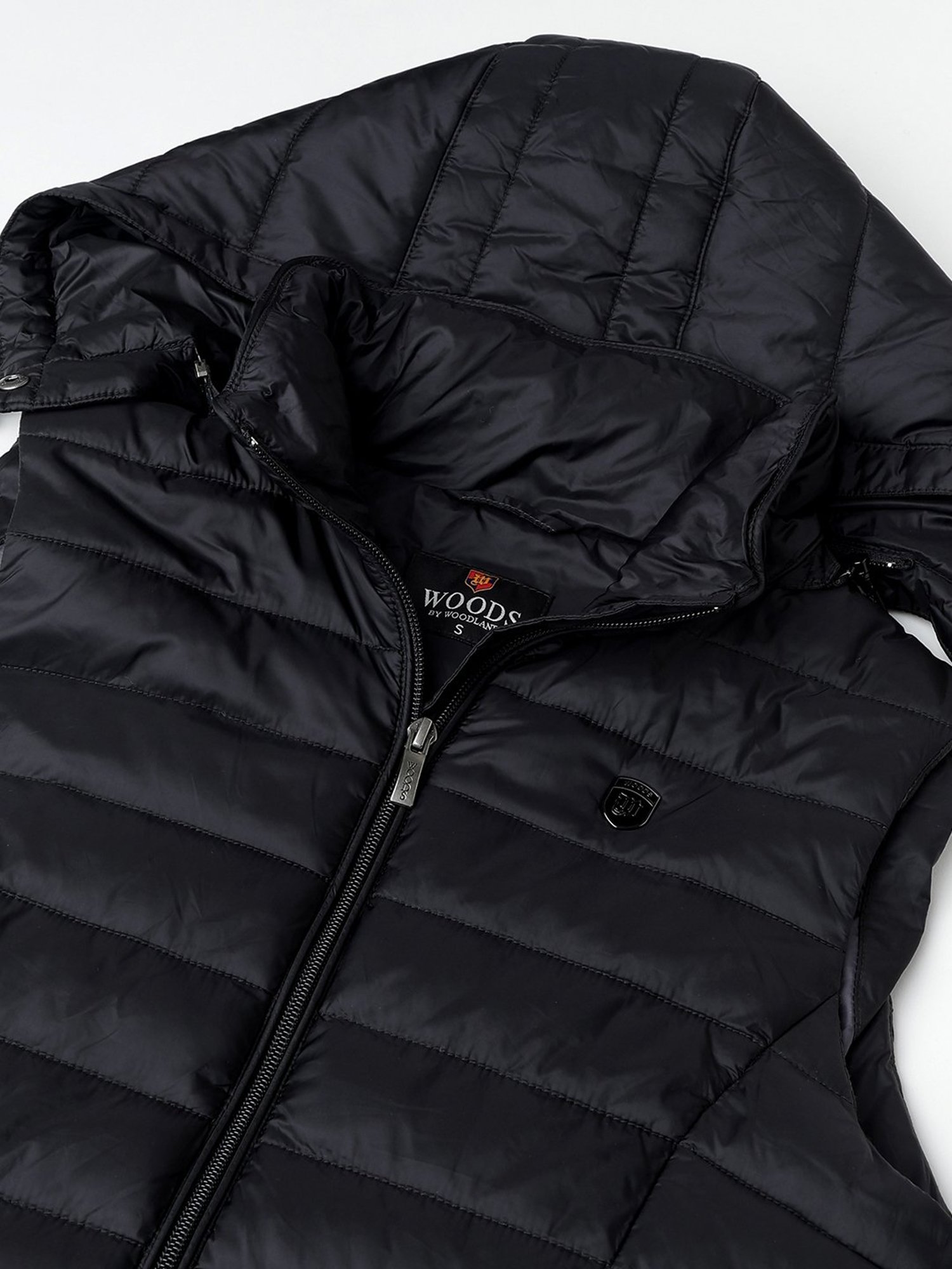 Woods Black Quilted Jacket