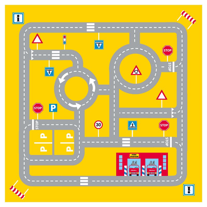 Fun2Give Pop-it-Up Firestation Tent with Streetmap Playmat