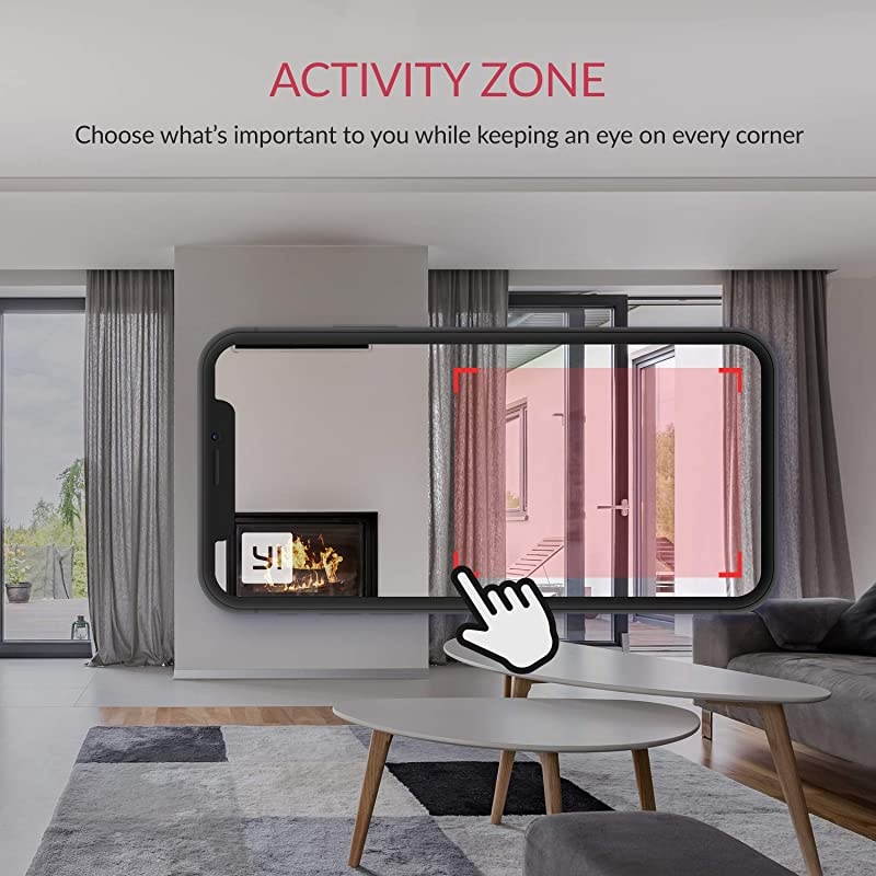 2pc Security Home Camera 3 Baby Monitor 1080p WiFi Smart Wireless Indoor Nanny IP Cam with Night Vision 2Way Audio Motion Detection Phone App Pet Cat Dog Cam Works with Alexa and Google