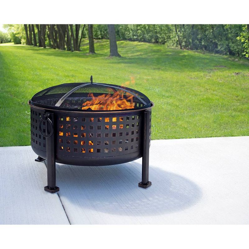 Pleasant Hearth Langston 30" Deep Bowl Fire Pit