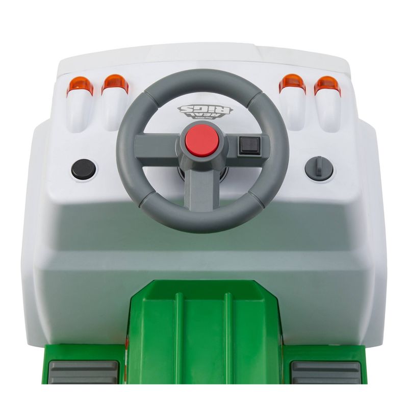 Kid Trax 6V Real Rigs Recycling Truck Interactive Powered Ride-On - Green/White