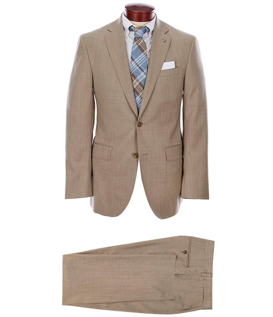 Cremieux Classic Fit Pleated Pant Solid Wool Suit