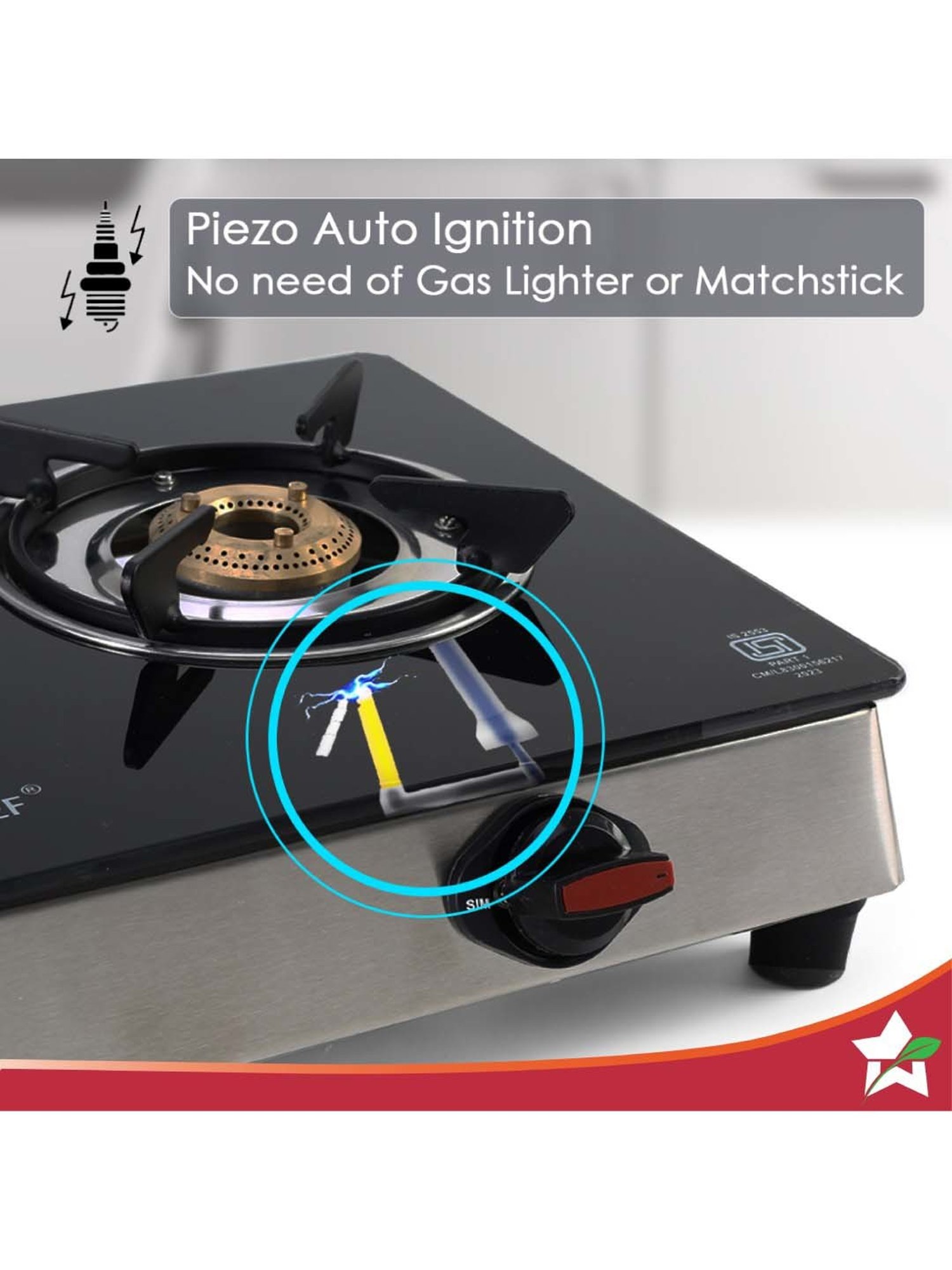 JUDGE Optima Plus Black Glass Induction 1600W Cooktop