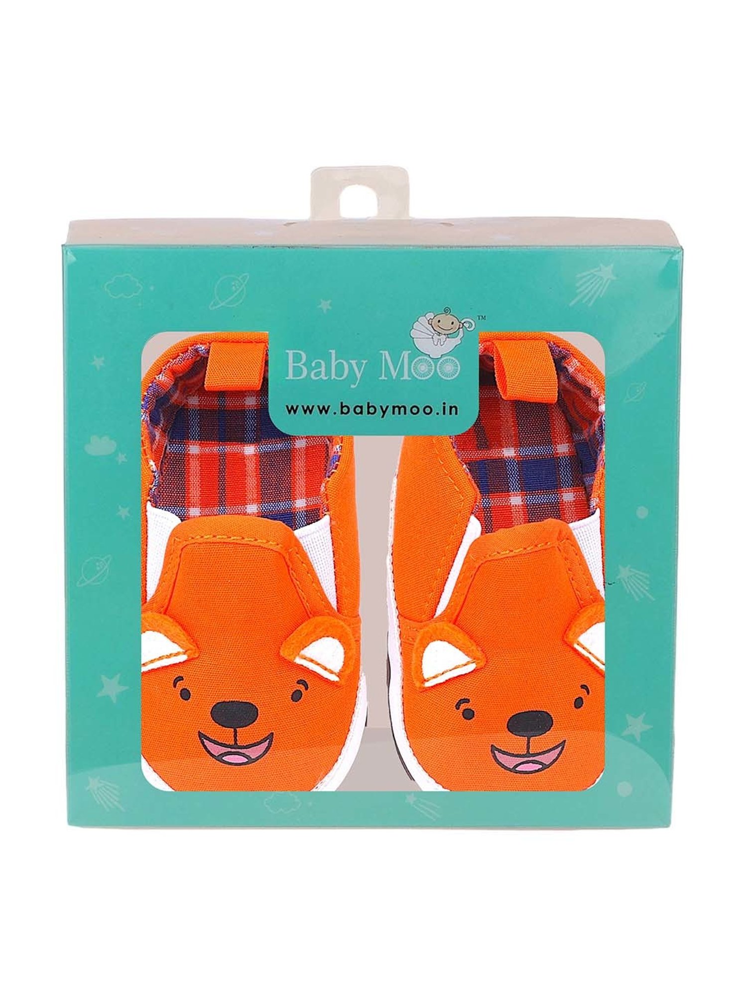 Baby Moo Kids Orange Casual Slip-Ons