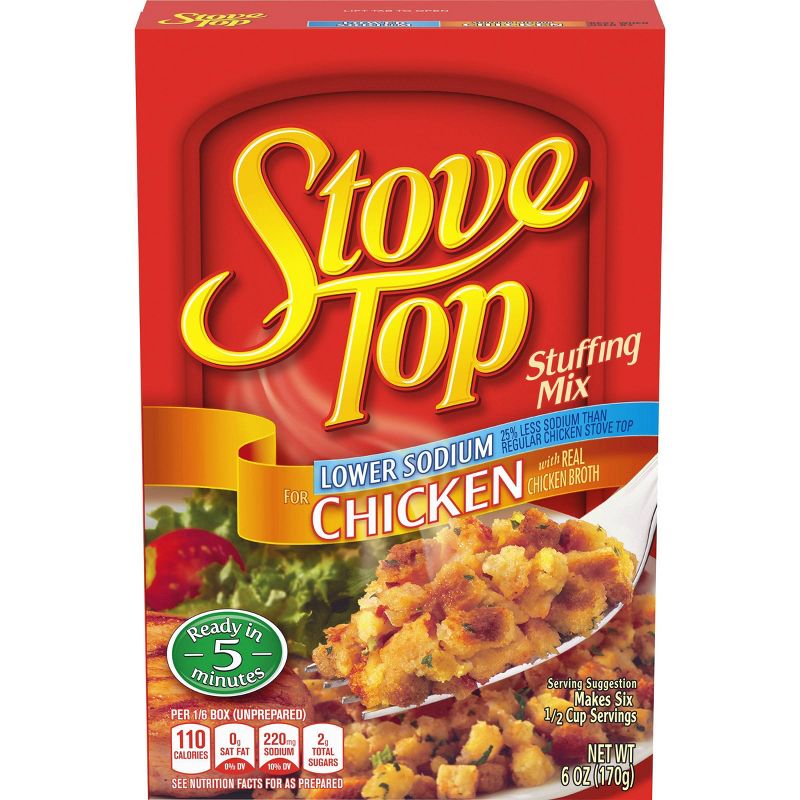 Stove Top Lower Sodium Stuffing Mix for Chicken 6oz