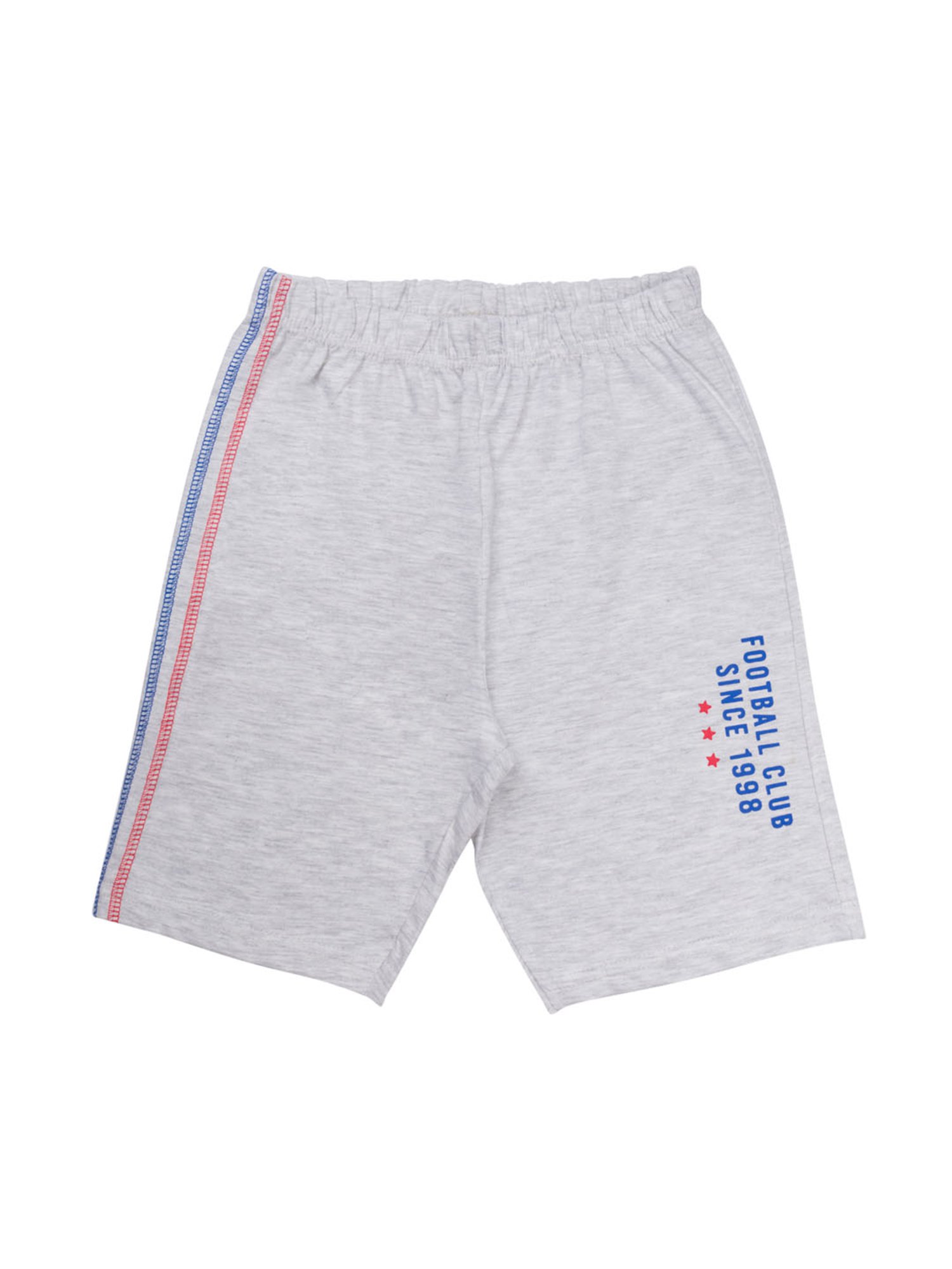 Todd N Teen Kids Printed Blue & Grey T-Shirt with Shorts