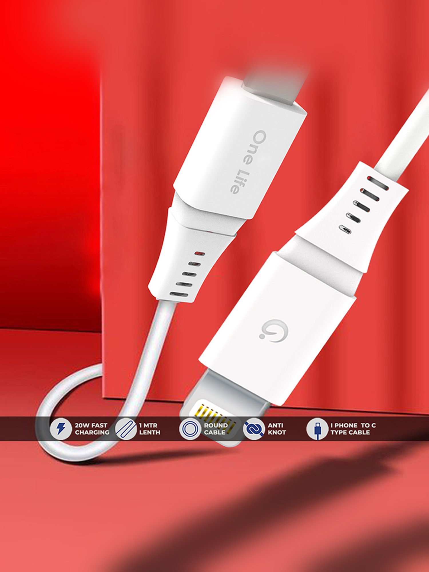 Onelife Cable 11 C to L, Type-C Cable (White)