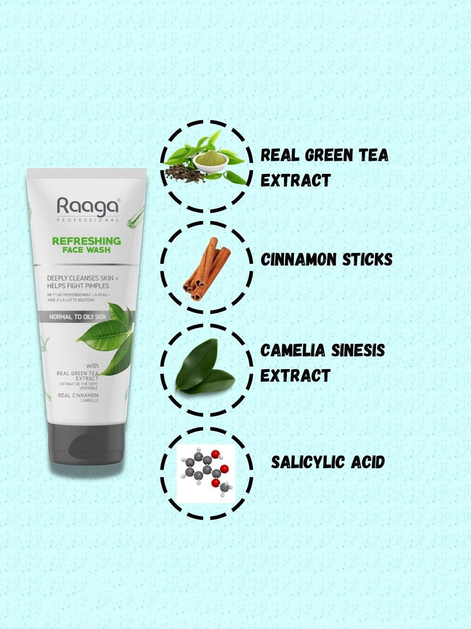 Raaga Professional Refreshing Face Wash - 500 gm