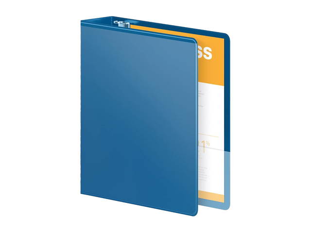 Wilson Jones W363-44-7462PP Heavy Duty Round Ring View Binder with Extra Durable Hinge, 2", PC Blue