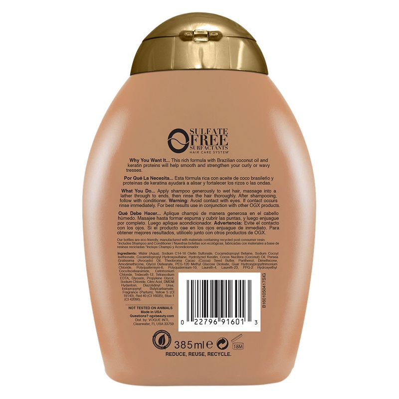 OGX Ever Straightening Plus Brazillian Keratin Therapy Shampoo - 13 fl oz