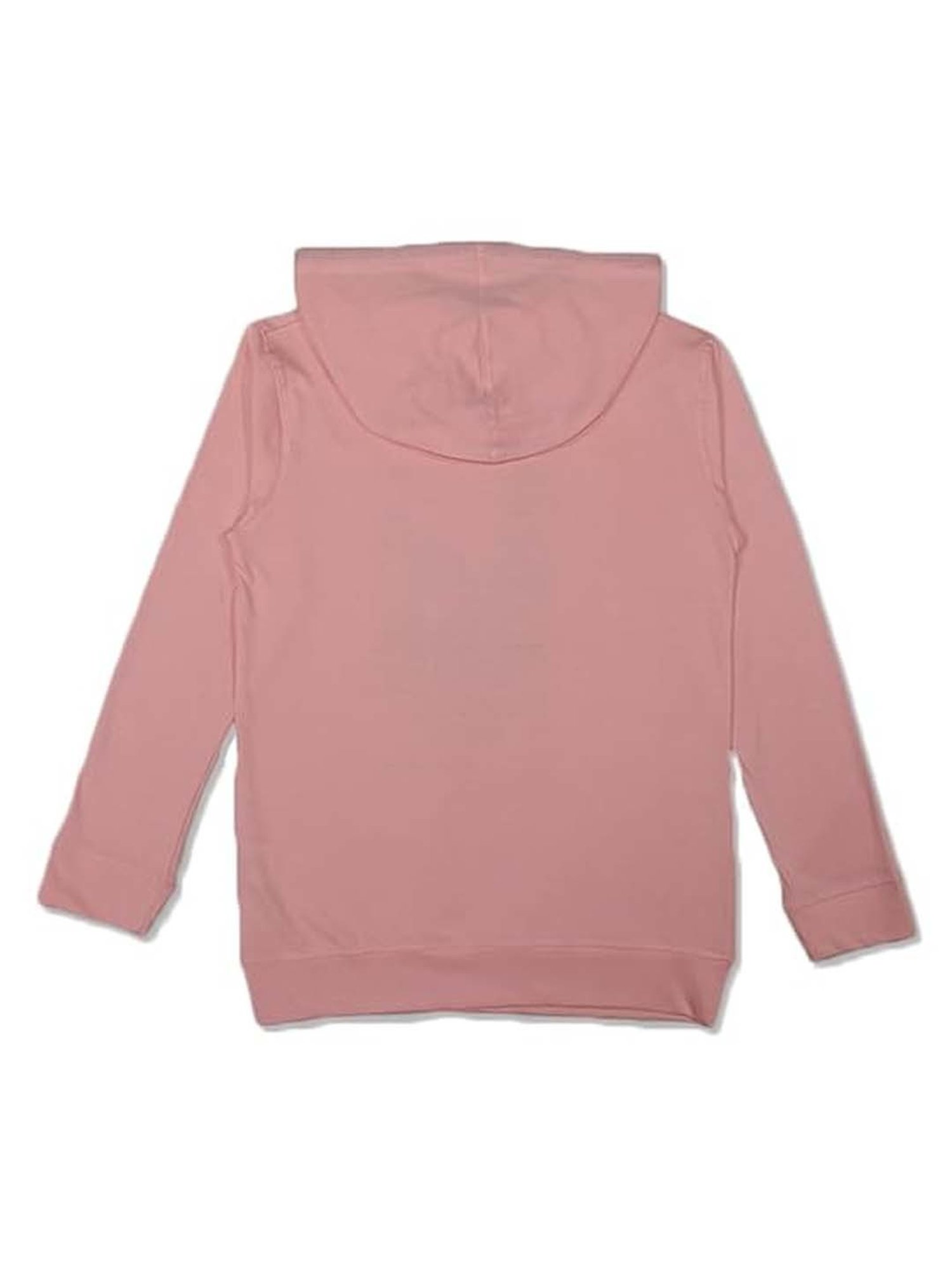 Cavio Kids Pink Cotton Printed Full Sleeves T-Shirt