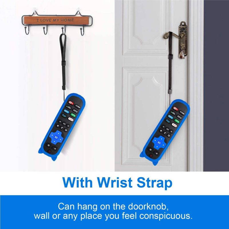 Motiexic Remote Control Compatible with All TCL Roku TV, Universal for TCL 4K Smart Roku TV Remote Control, 2020 Update Version with 8 Channel Shortcut Keys, with Blue Glow Protective Case