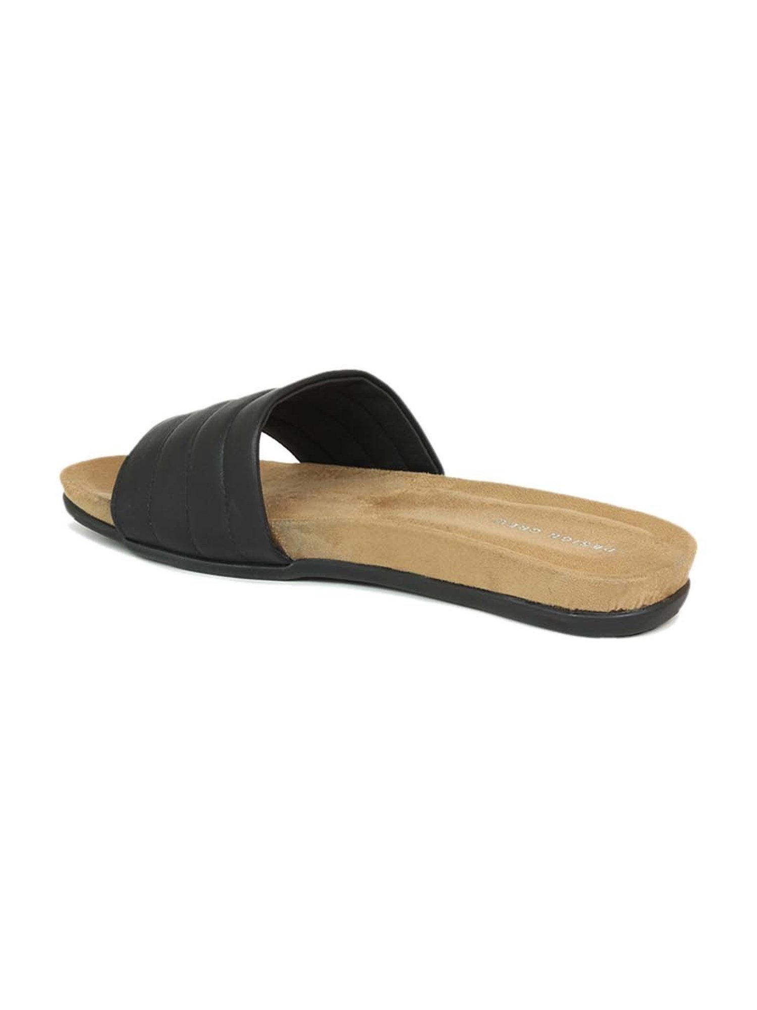 Design Crew Women's Black Casual Sandals