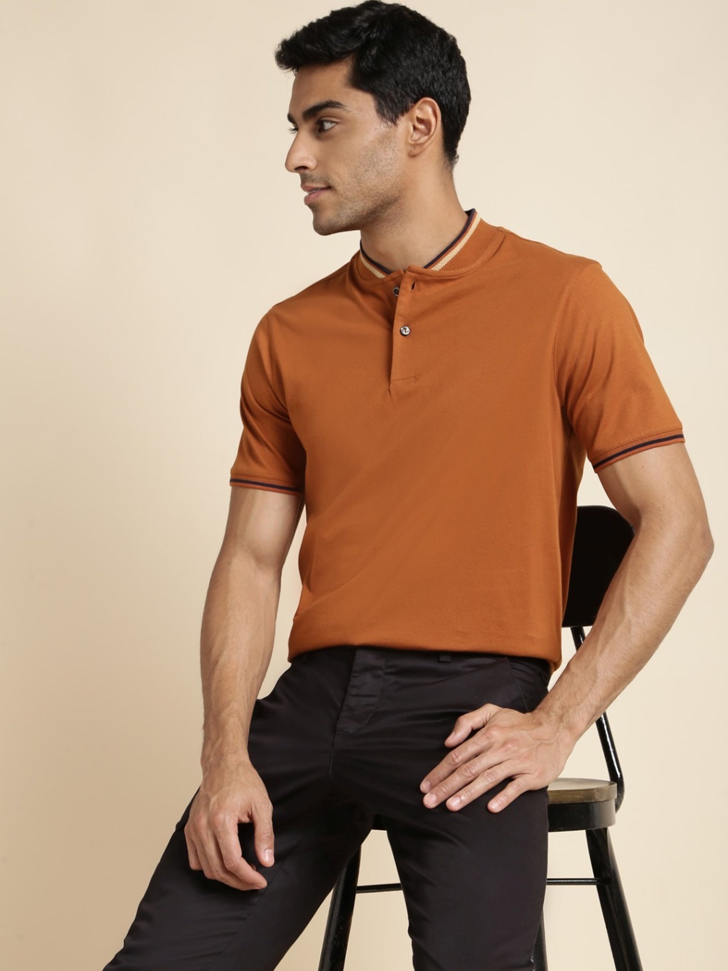 Andamen Orange Regular Fit T-Shirt