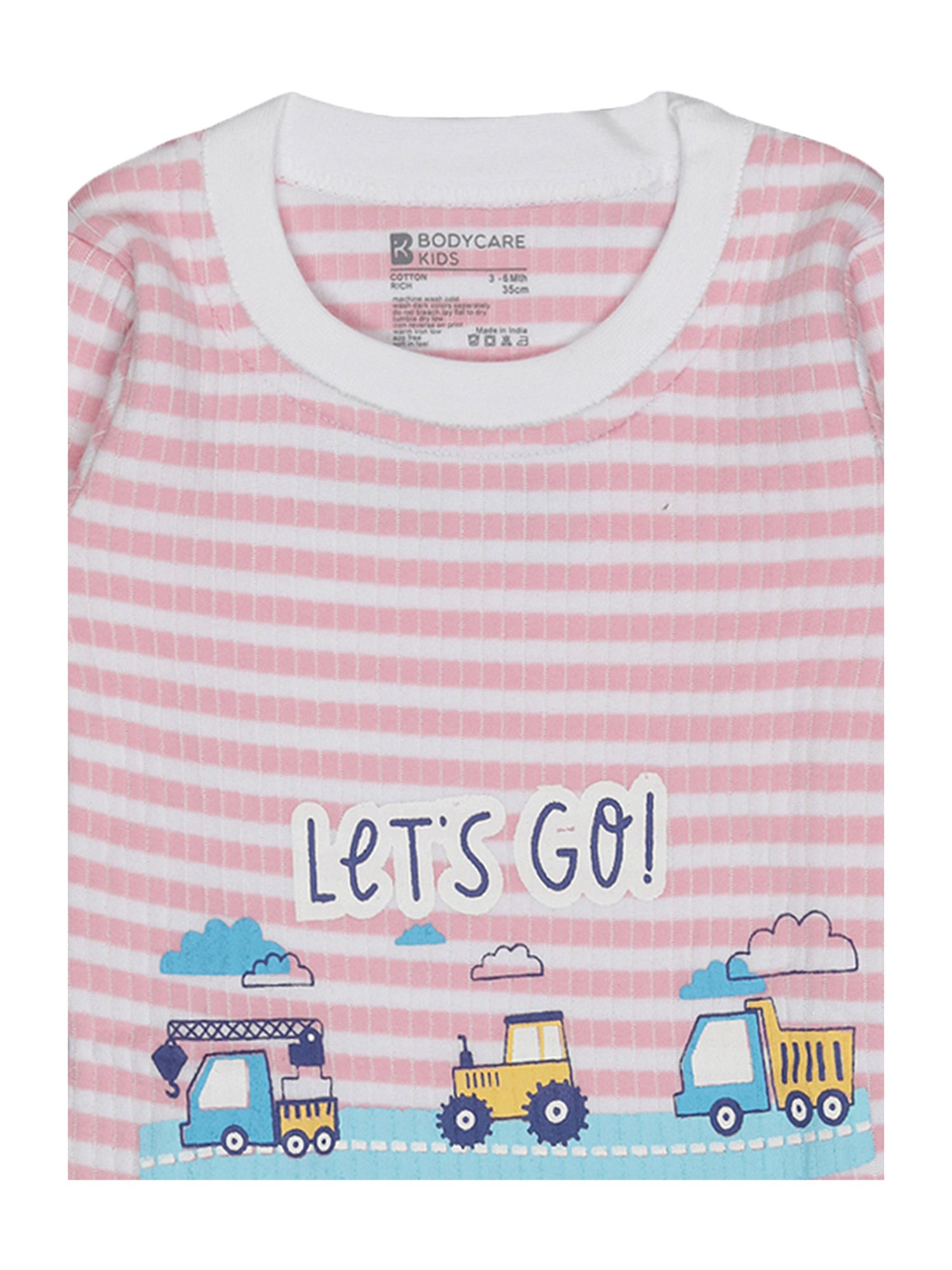 Bodycare Kids Assorted Striped Full Sleeves T-Shirt with Pants