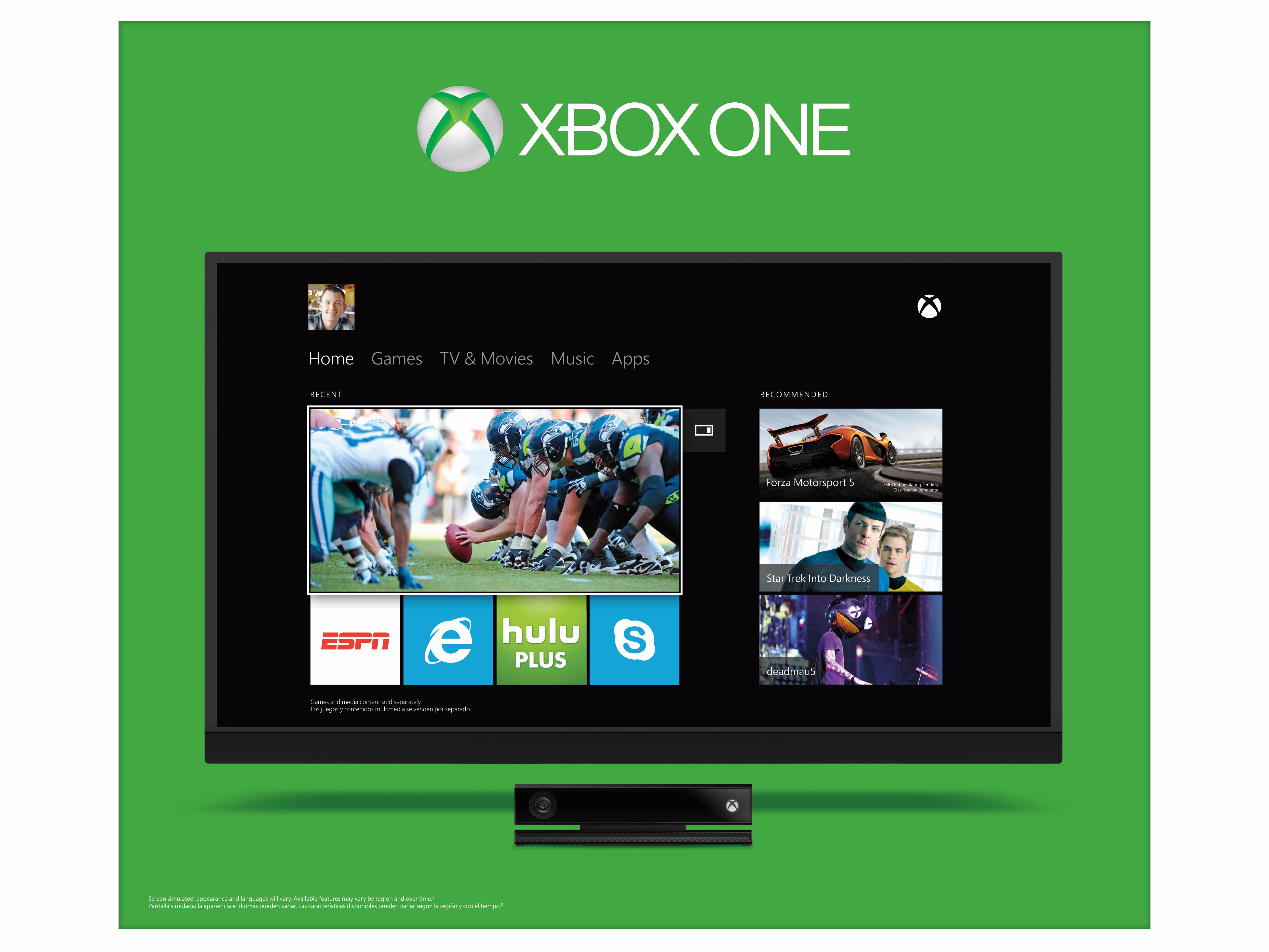 Xbox One 500GB Console with Kinect