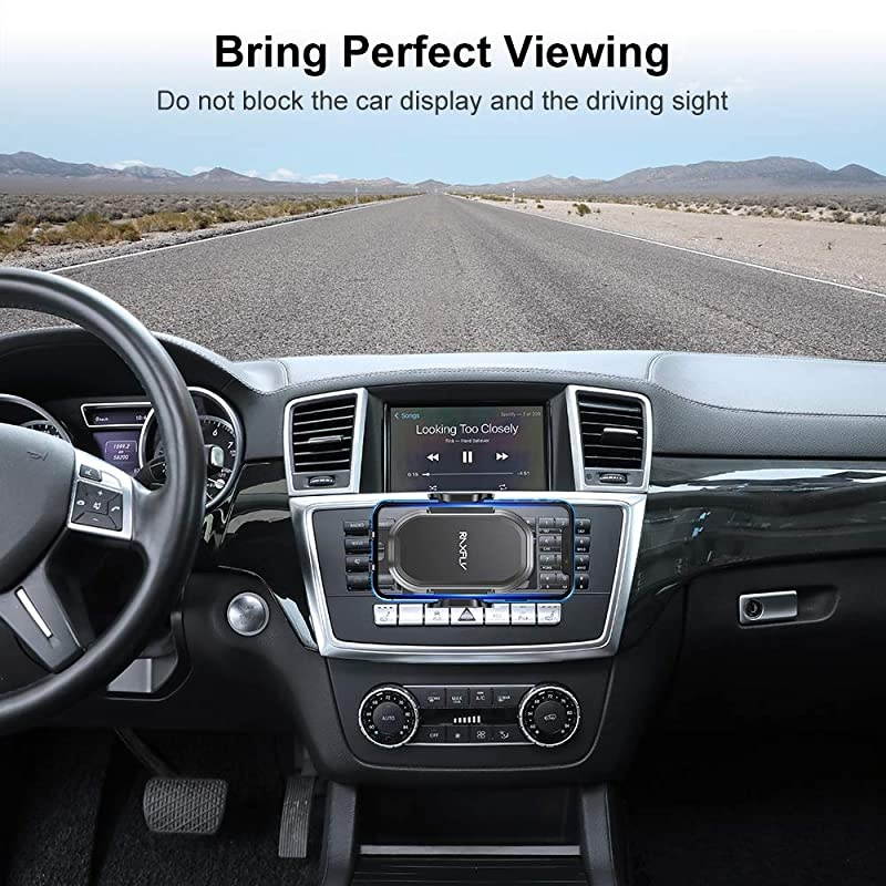 CD Slot Car Phone Mount  Universal 360&deg; Rotation CD Player Car Phone Holder Mount One Button Installation Release Compatible with Smartphone Samsung Galaxy Note 10 9 S10 S9 Plus iPhone 11 X XR