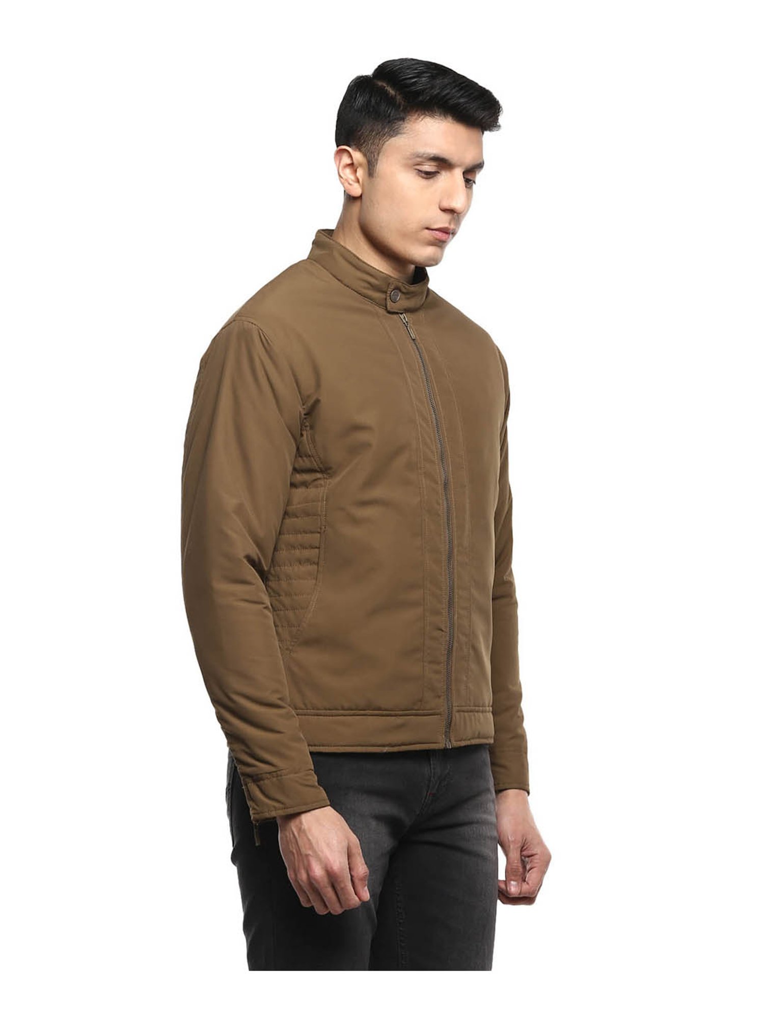 Red Chief Dark Khaki Regular Fit Jacket