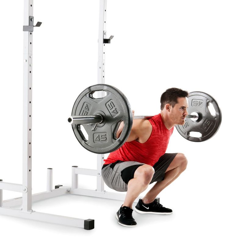 Marcy Home Gym Workout Fitness Exercise Power Cage and Weight Lifting Bench