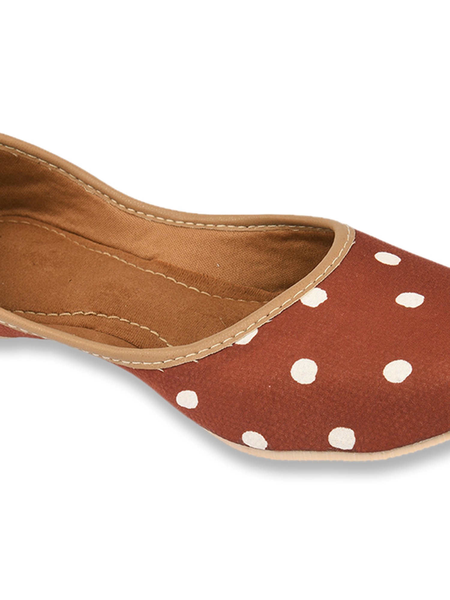 Desi Colour Women's Caramel Ethnic Juttis