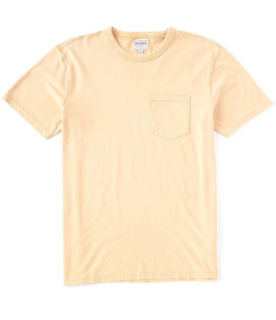 Guess Short-Sleeve Sueded Vintage Pocket Tee