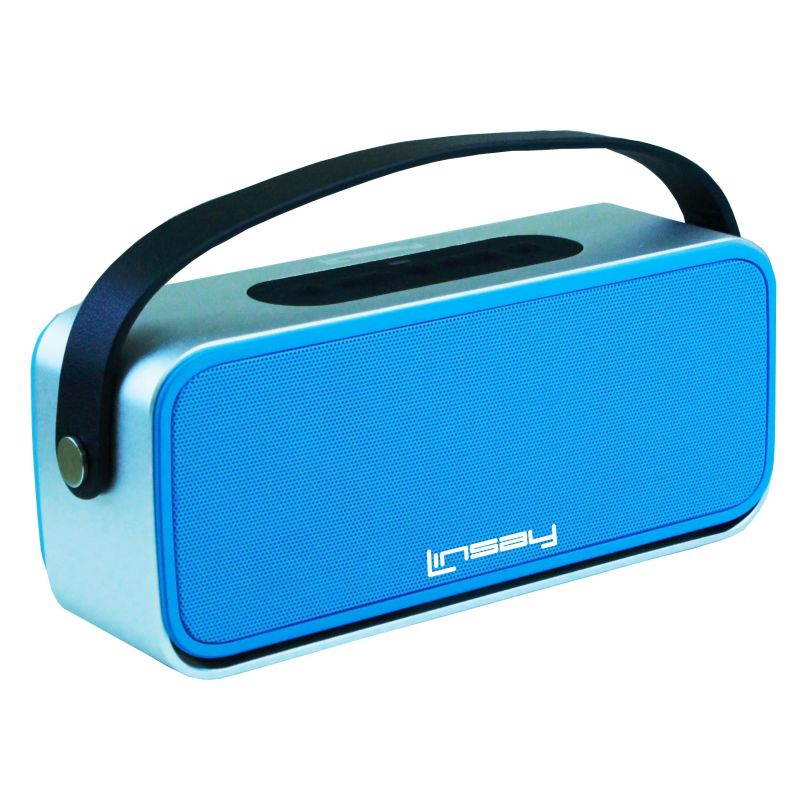 LINSAY SLH-100B &reg; New High end Portable Wireless Bluetooth Speaker with Microphone Rechargeable Blue