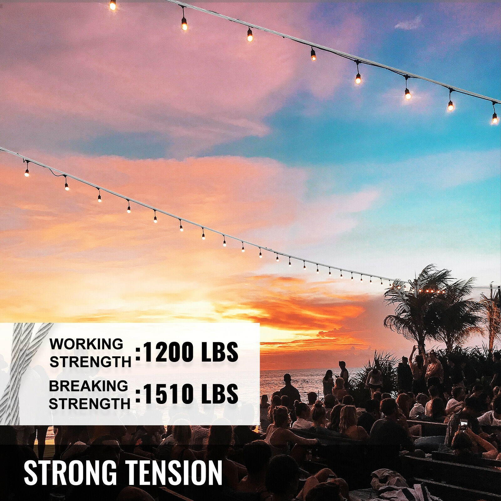 T316 Stainless Steel Cable Wire Rope,1/8",7x7,100ft Reel Aircraft Rigging NEWEST