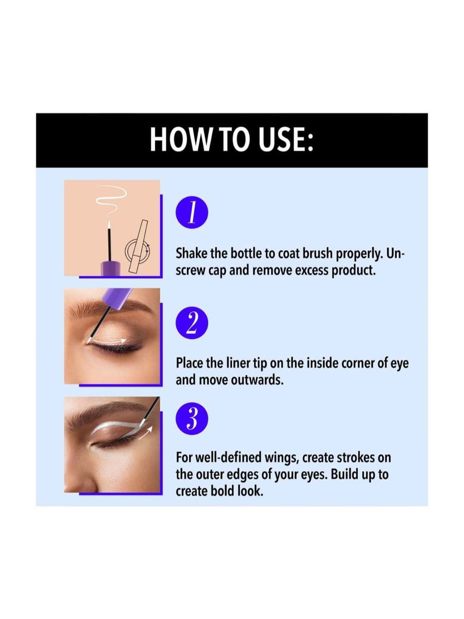 Blue Heaven One Stroke Liquid Eyeliner Classic Soiree - Pack of 2