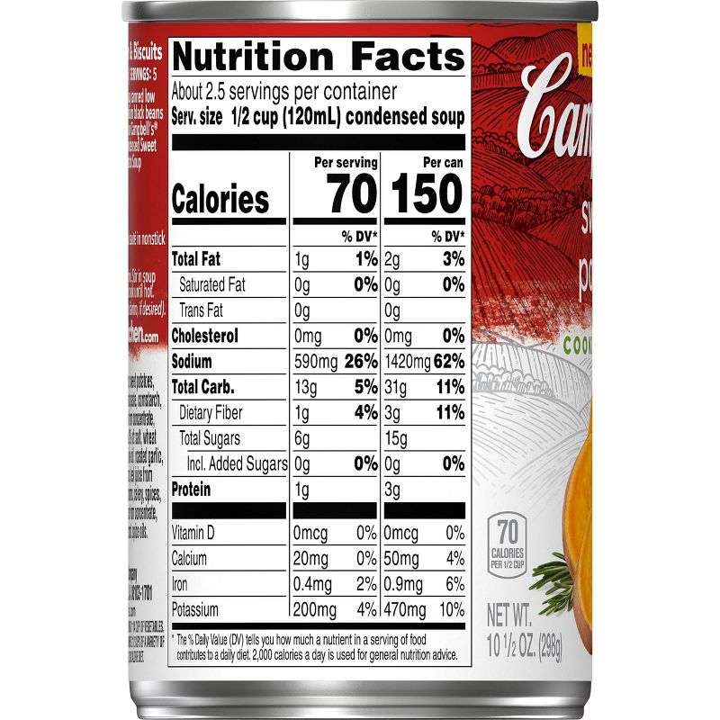 Campbell's Vegetable Condensed Cooking Sweet Potato Soup - 10.5oz