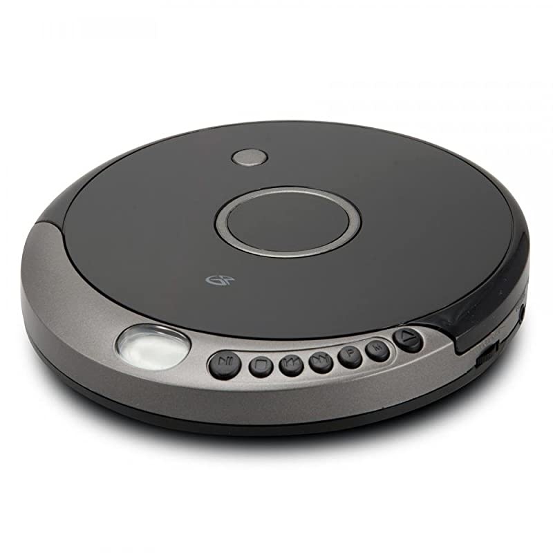 PC807B Personal Portable MP3CD Player with AntiSkip Protection with Stereo Earbuds BlackGray