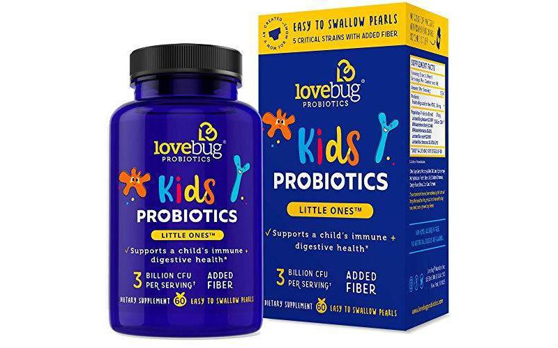 LoveBug Probiotics Little Ones Digestive Health Supplement Spheres - Orange Flavor - 60ct