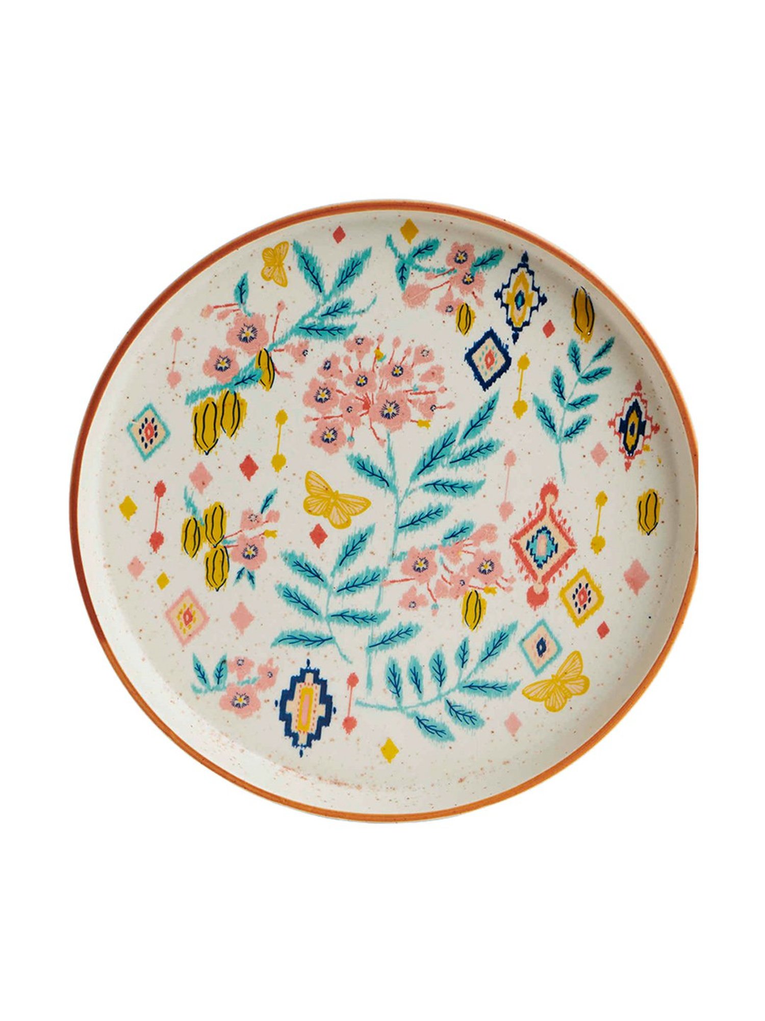 Chumbak Ivory Farmhouse Platter