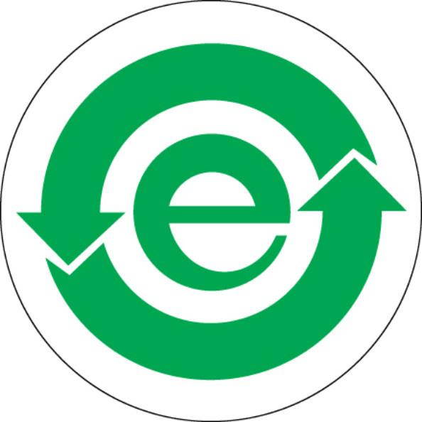 Tape Logic Labels "(China RoHS) 1" Circle Green/White 500/Roll