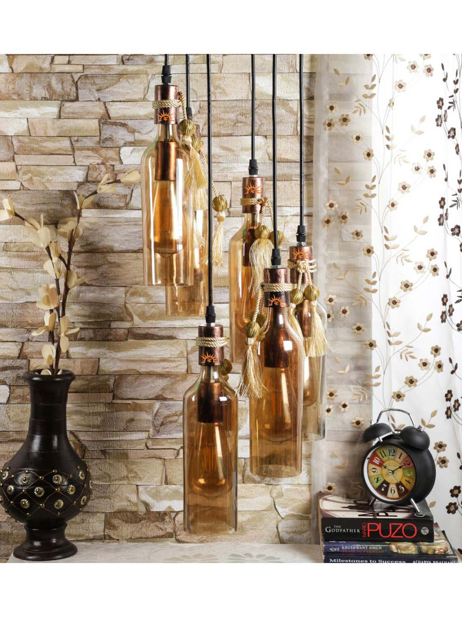 DecorativeRay Transparent Hanging Light - Set of 1
