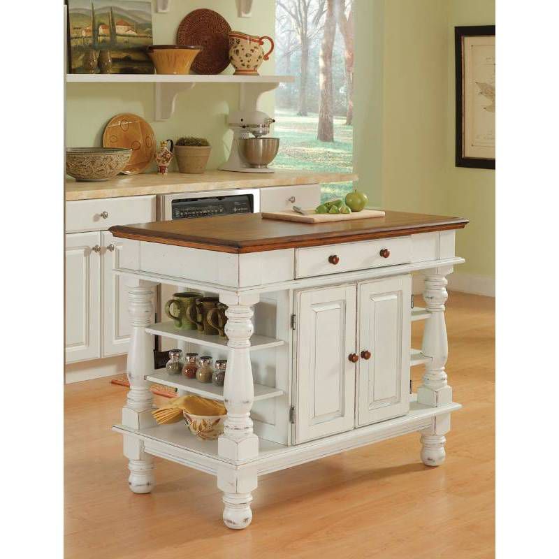 Americana Kitchen Island Antique White - Home Styles
